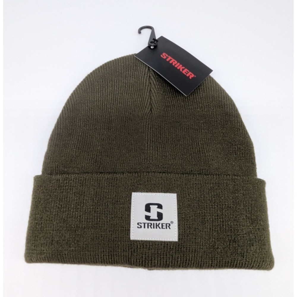 Striker Keystone Cuffed Hat Beanie Unisex Olive Green Winter Warm Outdoor‎ Fish
